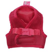 Coleira Peitoral com guia - Basic Aerado Pink para cães e gatos tamanho P Coleira Peitoral com guia - Basic Aerado Pink para cães e gatos tamanho P