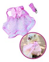 Coleira peitoral de saia- bailarina rosa tule Coleira peitoral de saia- bailarina rosa tule