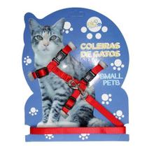 Coleira Peitoral Gato Pet Guia Com Regulagem Confortável Coleira Peitoral Gato Pet Guia Com Regulagem Confortável