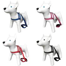 Coleira Peitoral Guia Nylon Duplo Cães Pequeno Porte N3
