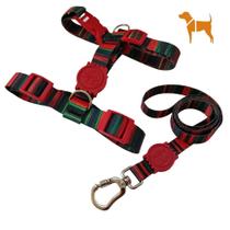 Coleira Peitoral H Pet com Guia e Trava de Segurança para Cachorro Raças Pequenas e Médias Vermelha Coleira Peitoral H Pet com Guia e Trava de Segurança para Cachorro Raças Pequenas e Médias Vermelha