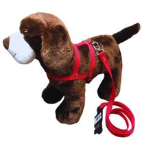 Coleira peitoral nylon p/ cães 15mm - vermelho nº 0 Coleira peitoral nylon p/ cães 15mm - vermelho nº 0