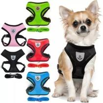 Coleira Peitoral Para Cachorro Pet Colete Refletivo e Guia - Armarinhos BS Coleira Peitoral Para Cachorro Pet Colete Refletivo e Guia - Armarinhos BS