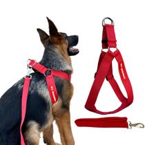 Coleira Peitoral Prático com Guia - Tamanho M - Canadá K9