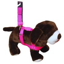 Coleira peitoral Tradicional de Seda Neon para Cachorro 25mm - Cor Rosa Nº 5