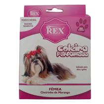 Coleira Perfumada Natural 45cm Rex Cães Cachorro Pet Macho