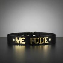 Coleira Personalizada Para Você Usar Com Seu Amor Me Fode Preto Coleira Personalizada Para Você Usar Com Seu Amor Me Fode Preto
