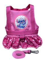 Coleira Pet para Cachorro Vestido do Stitch Rosa Pink pra Femea