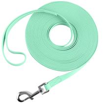 Coleira Qiaosite Waterproof Durable Dog Training 9 m verde claro