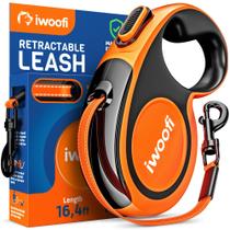 Coleira retrátil para cães IWOOFI New 2025 5m para cães de até 50 kg