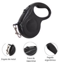 Coleira Retrátil Pet 3m, Ideal para Passeios de Gatos e Cachorros