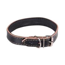 Coleira São Benedito Pet Couro Forrado Preto para Cães - Tamanho 0