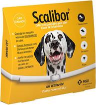 Coleira Scalibor G 65cm Para Cães e Gatos Leishmaniose Antipulgas e Carrapatos MSD