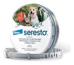 Coleira Seresto 38cm Anti Pulgas Carrapatos Até 8 Kg Elanco Cinza Coleira Seresto 38cm Anti Pulgas Carrapatos Até 8 Kg Elanco Cinza
