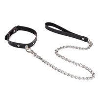 Coleira Slim com Corrente de Metal Resistente