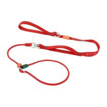 Coleira Slip Lead para cães HOWGO, leve com alças acolchoadas, vermelha