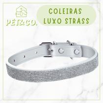 Coleira Strass para Cachorro e Gato material sintético Coleira Strass para Cachorro e Gato material sintético