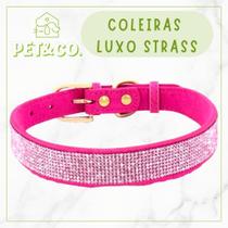 Coleira Strass para Cachorro e Gato material sintético