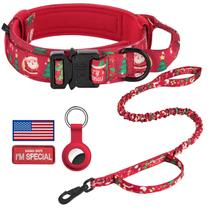 Coleira tática para cães DAGANXI ajustável de nylon com alça XL