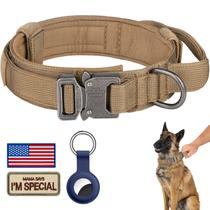 Coleira tática para cães de nylon ajustável DAGANXI para médio/grande Coleira tática para cães de nylon ajustável DAGANXI para médio/grande