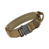 Coleira Tática Reforçada Para Cães Com Alça E Patch Estilo Militar Para Cães De Porte Médio E Grande