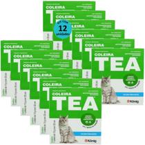 Coleira Tea Contra Pulgas E Carrapatos Para Gatos König 13g Com 33cm Kit Com 12 Unid. Coleira Tea Contra Pulgas E Carrapatos Para Gatos König 13g Com 33cm Kit Com 12 Unid.