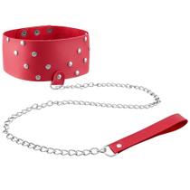 Coleira Vermelho com Guia Scandal Dominatrixxx - Sex shop Coleira Vermelho com Guia Scandal Dominatrixxx - Sex shop