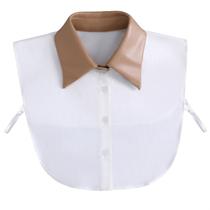 Coleiras falsas removíveis de material sintético para mulheres