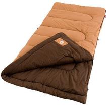 Coleman Dunnock Cold Weather Adult Sleeping Bag, marrom, alturas de até 6 pés 4 polegadas de altura
