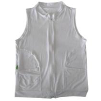 Colete academia uv zíper bolso fitness esportivo feminino