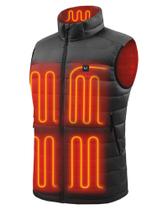 Colete Acolchoado Aquecido Masculino Venustas com Bateria, Leve