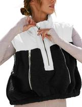 Colete acolchoado de lã Creerer para mulheres, preto, tamanho S Colete acolchoado de lã Creerer para mulheres, preto, tamanho S