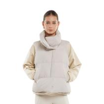 Colete acolchoado feminino PUFFIT, bolha sem mangas e zíper