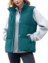 Colete acolchoado YUCOLEN Green Down 85% pena de pato feminino GG