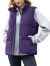 Colete acolchoado YUCOLEN Purple Down 85% pena de pato para mulheres 2024