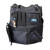 Colete Airsoft Tático Policial com Patch Preto - Leão