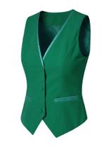 Colete Allegra K Steampunk Velvet Vintage 2025 para mulheres Colete Allegra K Steampunk Velvet Vintage 2025 para mulheres