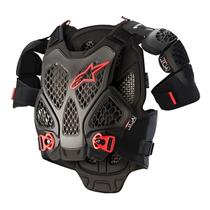 Colete Alpinestars A6 Chest Protector Preto Vermelho Colete Alpinestars A6 Chest Protector Preto Vermelho