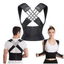Colete Apoio Para Correção De Postura XL Cinta Coluna Vertebral Suporte Duplo para Costas e Cintura