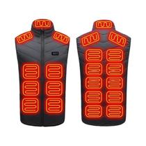 Colete Aquecido Com 21 Zonas De Calor Elétrico Em Grafeno, Jaqueta USB Para Homens E Mulheres, Colete Aquecido Com 21 Zonas De Calor Elétrico Em Grafeno, Jaqueta USB Para Homens E Mulheres,