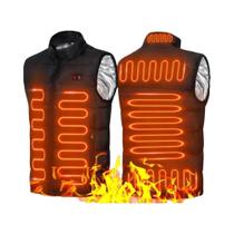 Colete Aquecido Com 9 Zonas De Calor Elétrico Em Grafeno, Jaqueta USB Para Homens E Mulheres, Roupas