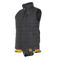 Colete aquecido DEWALT Lightweight Puffer para mulheres preto pequeno