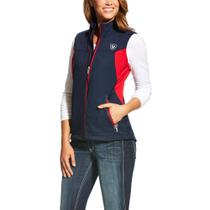 Colete Ariat New Team Softshell feminino azul G-Small