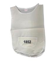 Colete Avental Infantil com Bolso - Tamanho Variado - Bege - 5 Unidades