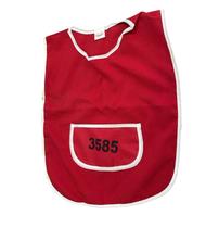 Colete Avental Infantil com Bolso Tamanho Variado - Vermelho - 5 Unidades