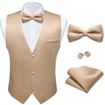 Colete Barry.Wang Champanhe - Conjunto Formal 4 Peças Colete Barry.Wang Champanhe - Conjunto Formal 4 Peças