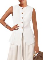 Colete blazer KIRUNDO, moderno para mulheres, elegante, casual para negócios