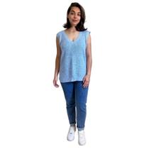 Colete Blusa De Tricot Feminina Gola V