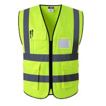 Colete Blusao Faixa Sinalizador Refletivo Segurança Trabalho EPI Fluorescente Obra Transito