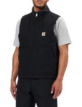 Colete Carhartt Masculino com Forro Sherpa e Gola Alta Preto Algodão Colete Carhartt Masculino com Forro Sherpa e Gola Alta Preto Algodão